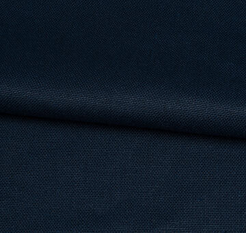 Dark blue heavy linen fabric, 100% linen, 0.55m
