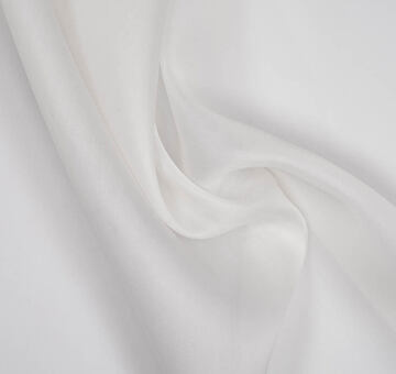 Silk satin organza, ivory white