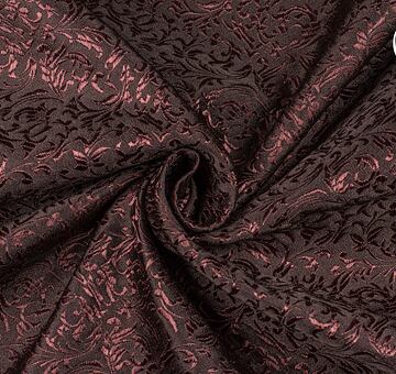 Brocade ornaments, brown, 1.25m
