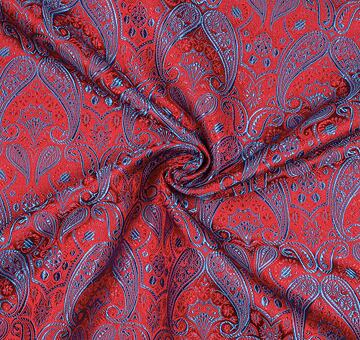 Brocade of the duke, blue and red , 0.6m