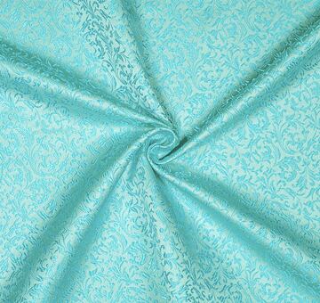 Brocade ornaments, aqua