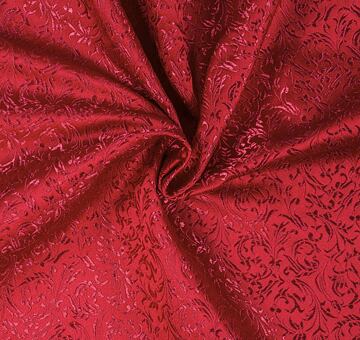Brocade ornaments, crimson