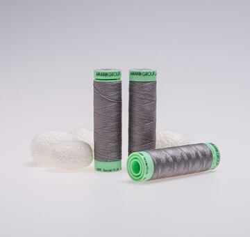 Silk thread, 50m, grey 415