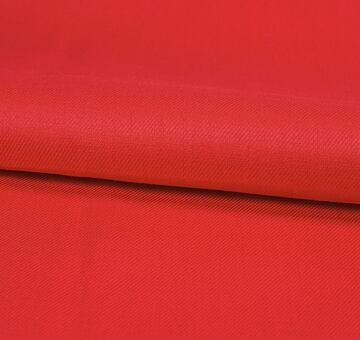 Linen cotton twill fabric, red