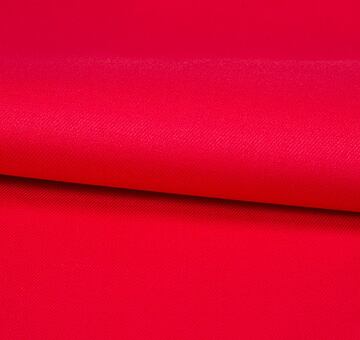 Red ramie twill fabric