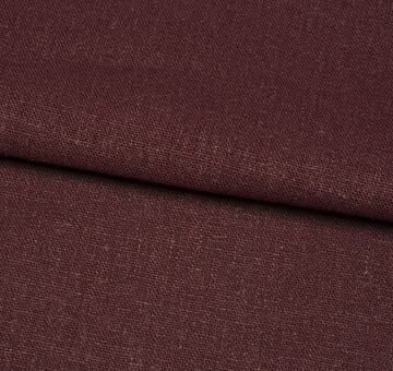 Linen cotton blend fabric, burgundy