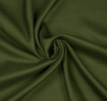 Hand woven wild eri silk twill, olive