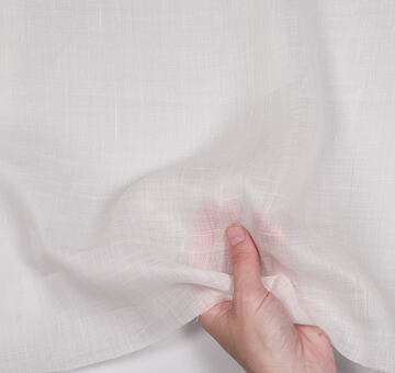 Handkerchief linen fabric, 100% linen, ivory white