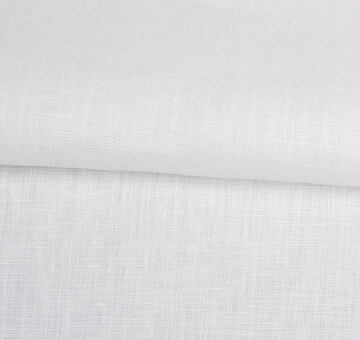White fine linen fabric, 100% linen