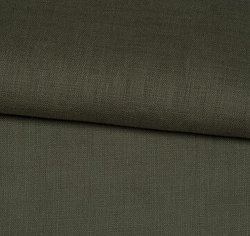 Army green fine linen fabric, 100% linen, 0.5m