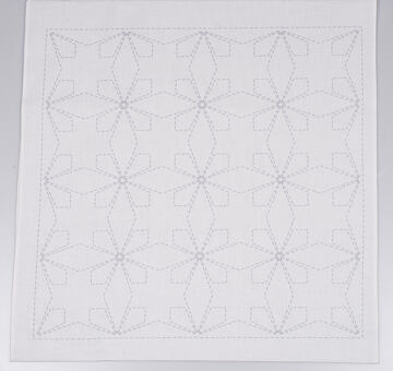 Hana-Fukin sashiko sampler 33 x 33 cm TESSEN, white