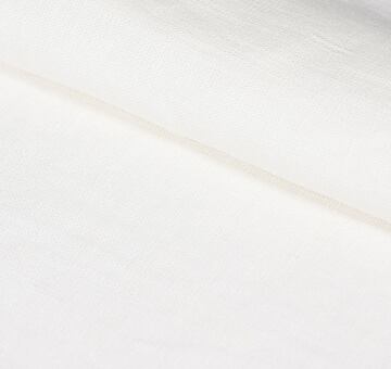 European linen fabric, 100% linen, white