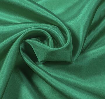 Silk habotai, emerald