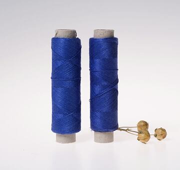 Fine linen thread, 20x3, 100m, dunkelblau