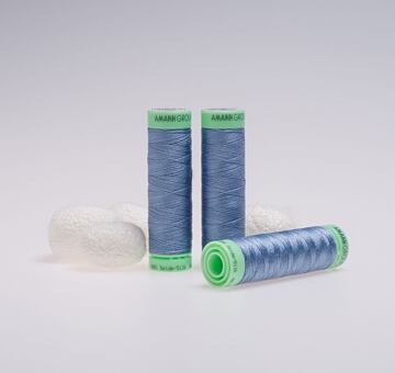Silk thread, 50m, steel blue 350