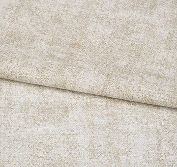 Fine linen cotton blend, patterned, brown and white