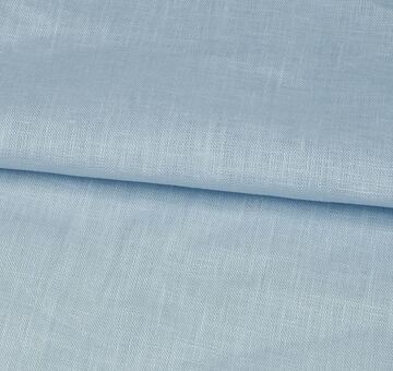 Fine linen fabric, 100% linen, light blue