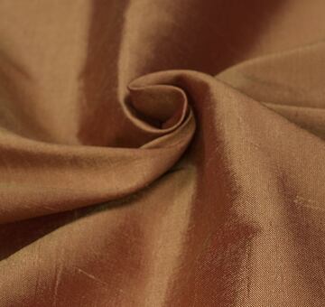 Shot fine silk dupioni, gold and red