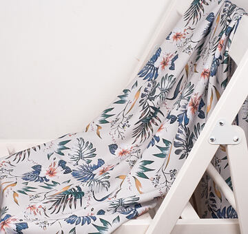 Sartor designer fabric TROPICAL, EcoVero, white, 2m