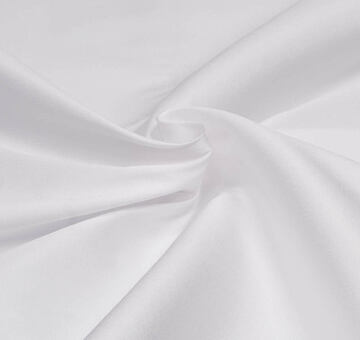 Taffeta fabric, art silk, white, 2m
