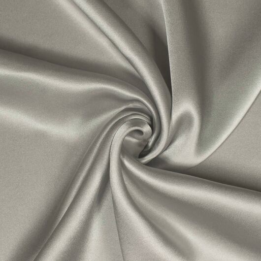 Silk satin, light grey