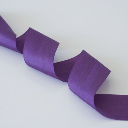 Silk ribbon 3,2 cm, violet