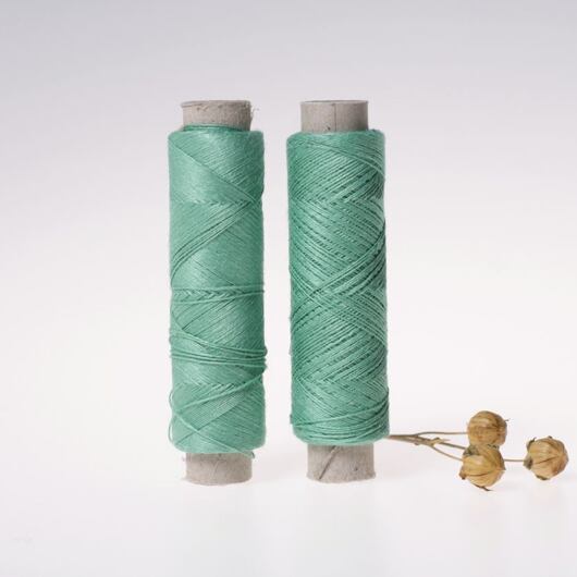 Fine linen thread, 20x3, 100m, mint