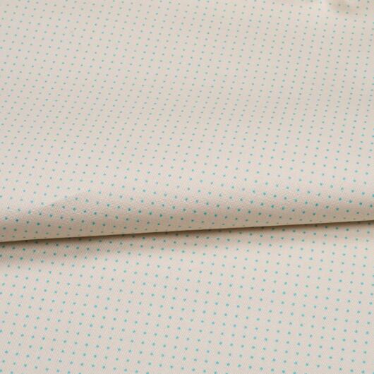 Cotton sashiko fabric with wash-out dot grid for hitomezashi, cream