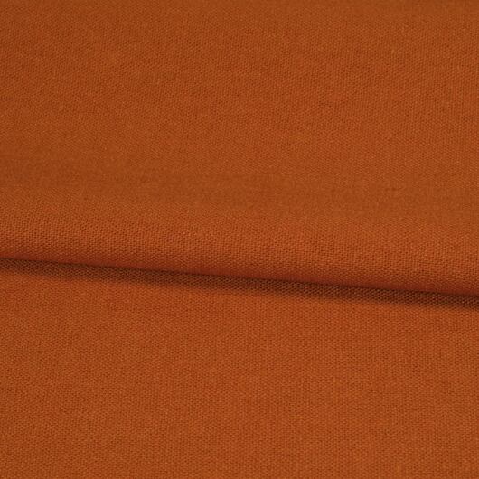 Brick red heavy linen cotton blend fabric