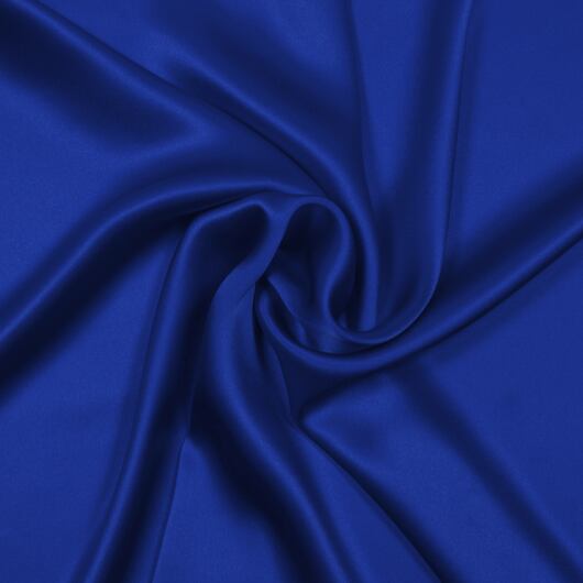 Silk satin, bright blue