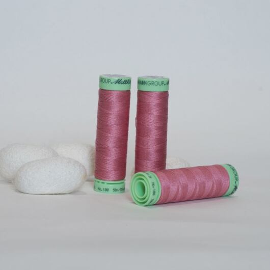 Silk thread, 50m, pink
