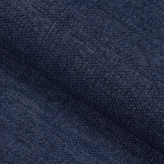 European linen fabric blue