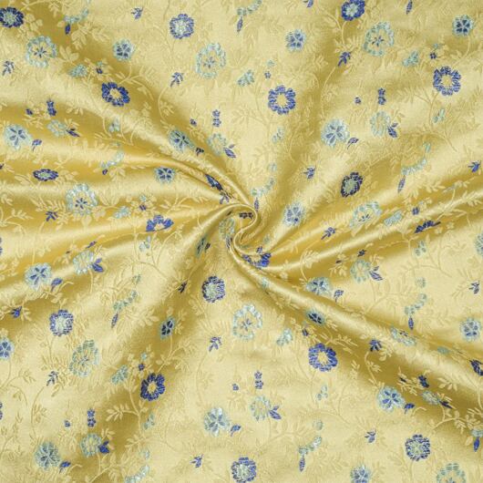 Brocade with floral pattern, gold