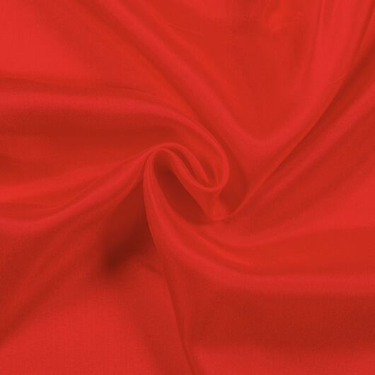Silk habotai, red