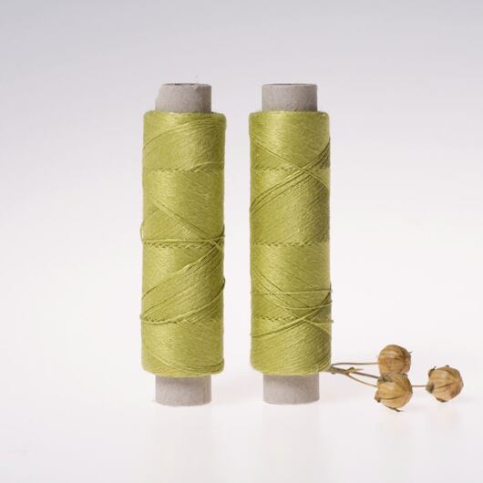 Fine linen thread, 20x3, 100m, light green