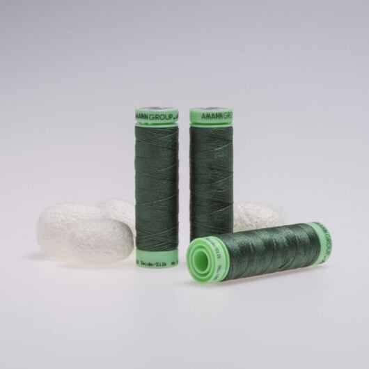 Silk thread, 50m, green