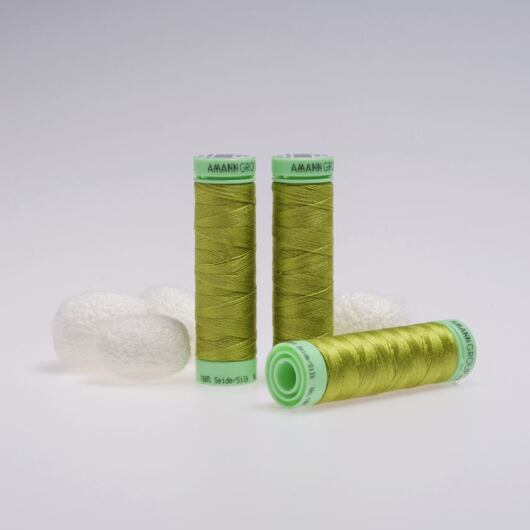 Silk thread, 50m, light green