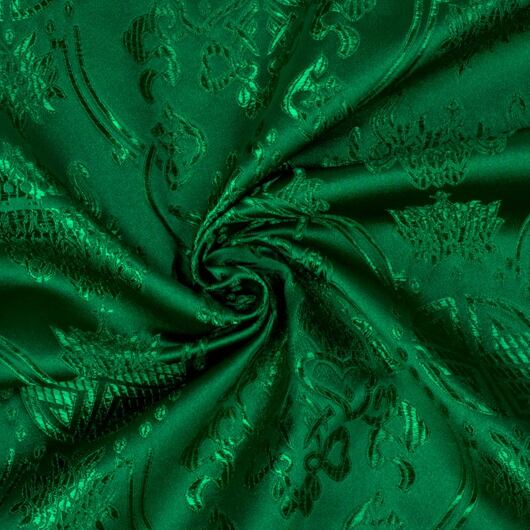 Brocade fabric Qing, green