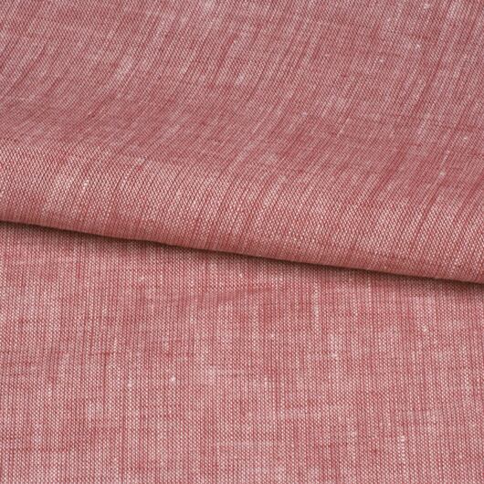 Žíhané lněné plátno, červené