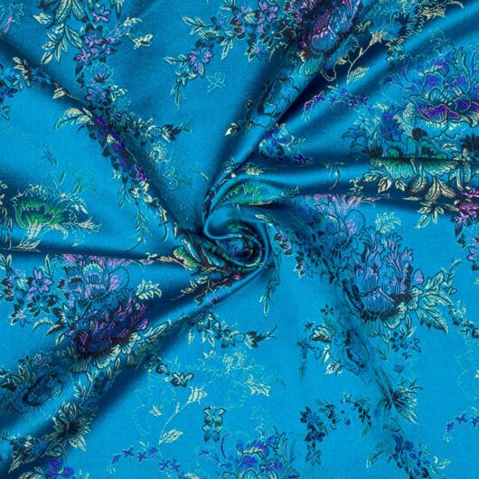 Brocade bouquet, turquoise