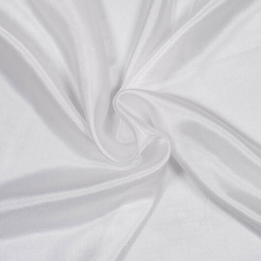 White pongee silk fabric