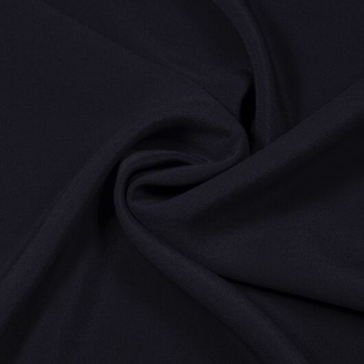 Silk crêpe de Chine, dark blue