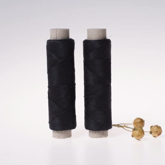 Fine linen thread, 20x3, 100m, black