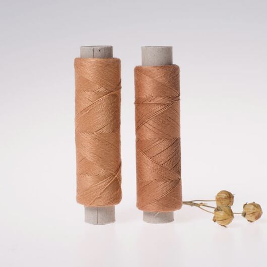 Fine linen thread, 20x3, 100m, light brown