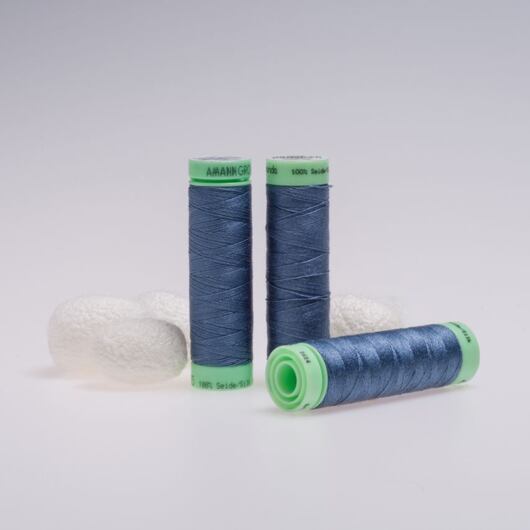 Silk thread, 50m, denim