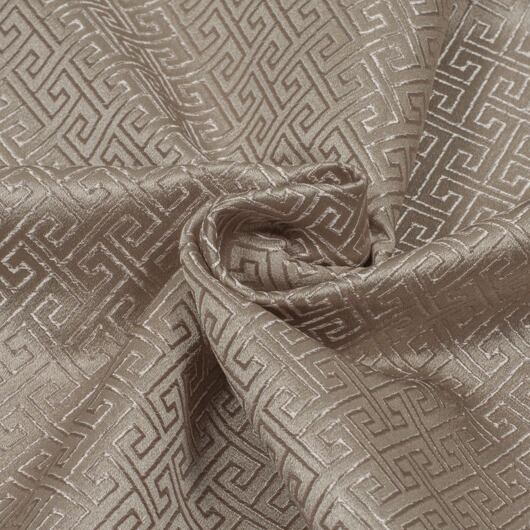 Geometric brocade, beige