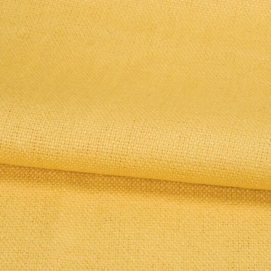 Yellow heavy linen fabric, 100% linen