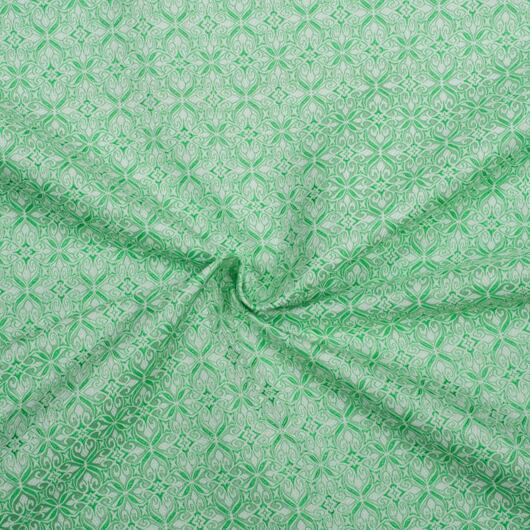 Noble brocade, green and white