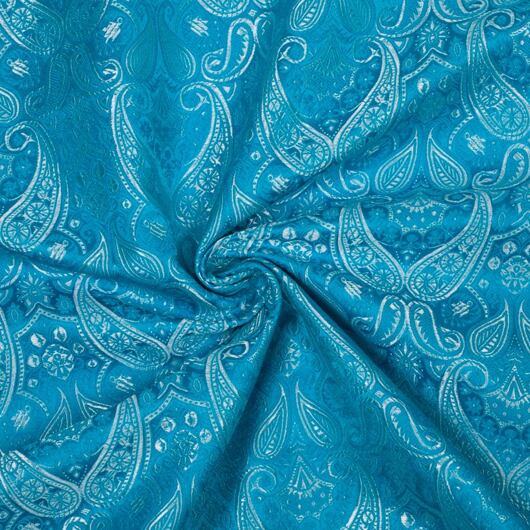 Brocade fabric of the duke, turquoise