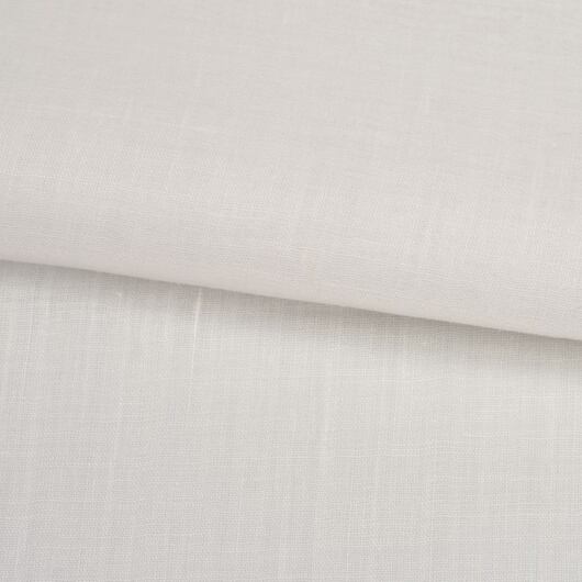 Lněný voál, bílá ivory